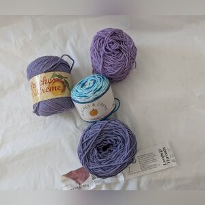Purple and Blue Yarn Set